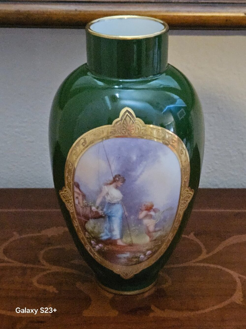 RARE ANTIQUE W.G. & Co William Guerin Limoges FRENCH PORCELAIN HANDPAINTED Vase